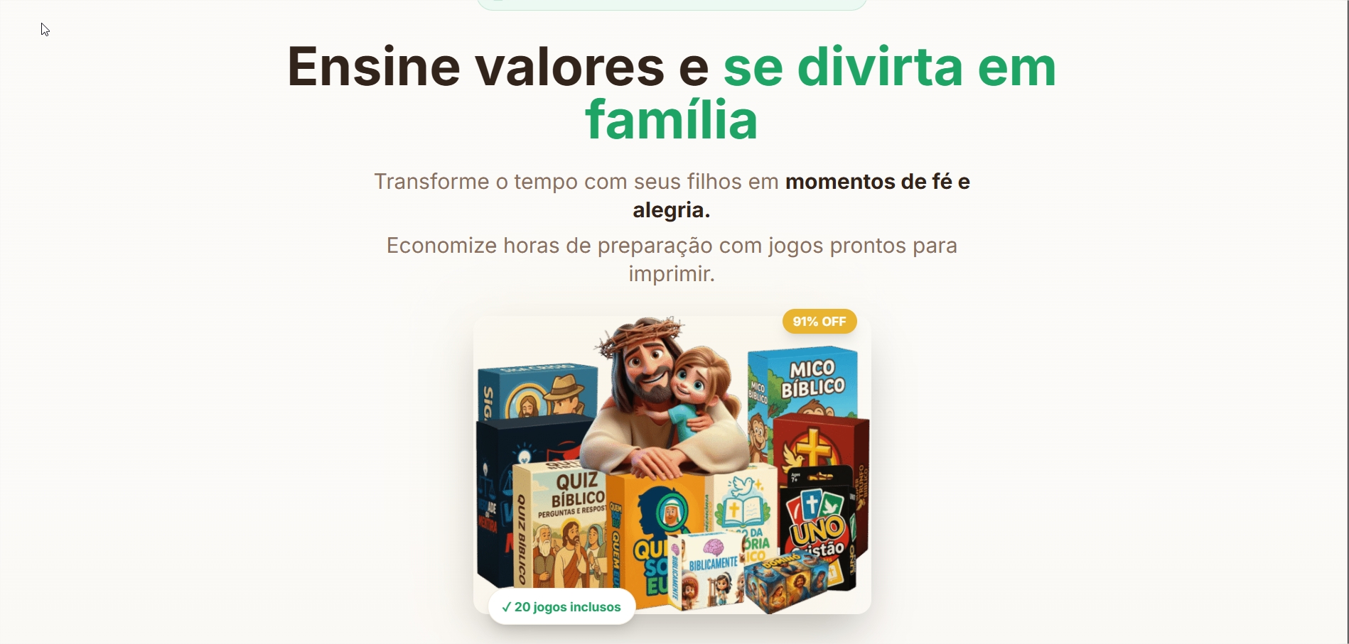 Colorea con Jesús — landing page de produto digital